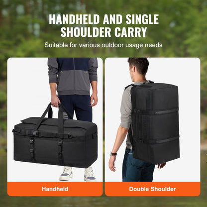 LD-0021 - 100L Tactical Duffle Bag with Waterproof Compartment and Molle Design