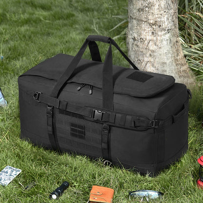 LD-0021 - 100L Tactical Duffle Bag with Waterproof Compartment and Molle Design