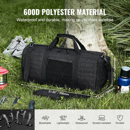LD-0022 - 45L Tactical Duffle Bag with Waterproof Shoe Compartment