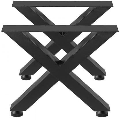 010535243296 - Durable 16" Steel Table Legs with X-Frame Design