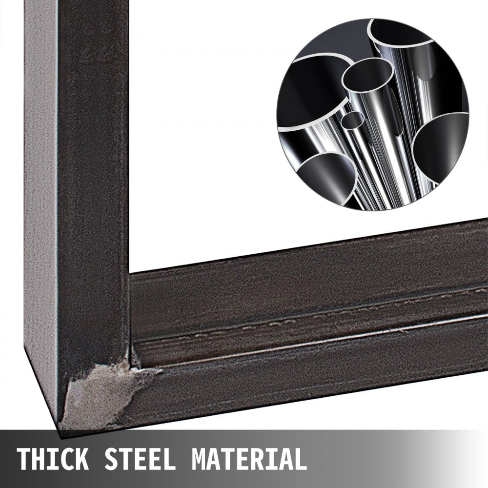 010988881738 - Durable Square Steel Table Legs, 28.3" Height, Supports 2204 lbs