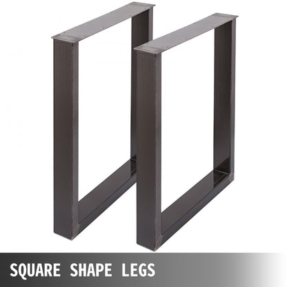 010988881738 - Durable Square Steel Table Legs, 28.3" Height, Supports 2204 lbs
