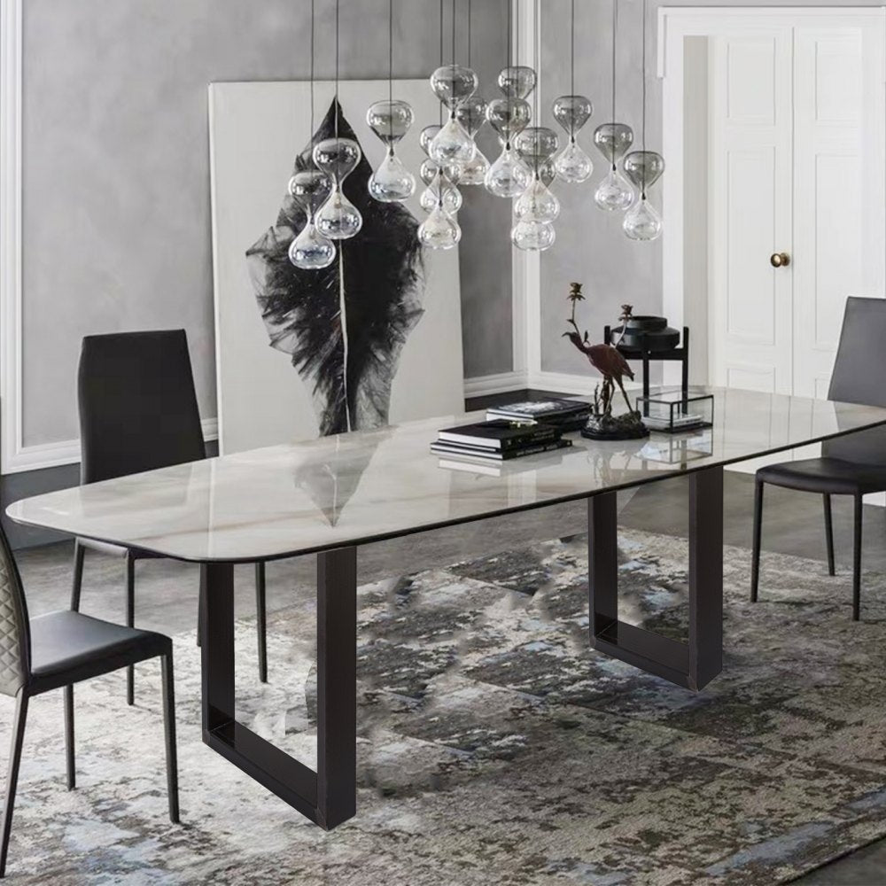 010988881738 - Durable Square Steel Table Legs, 28.3" Height, Supports 2204 lbs