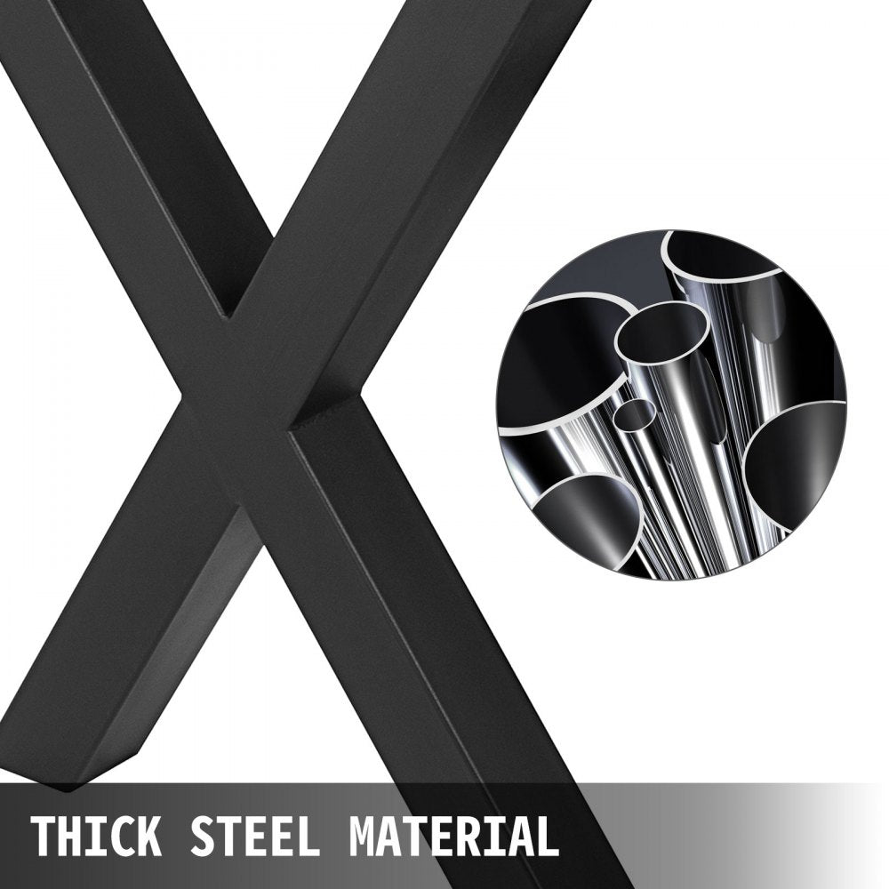 010324704836 - Durable 28.4" Steel Table Legs for Easy Assembly