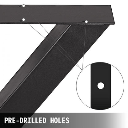 010324704836 - Durable 28.4" Steel Table Legs for Easy Assembly