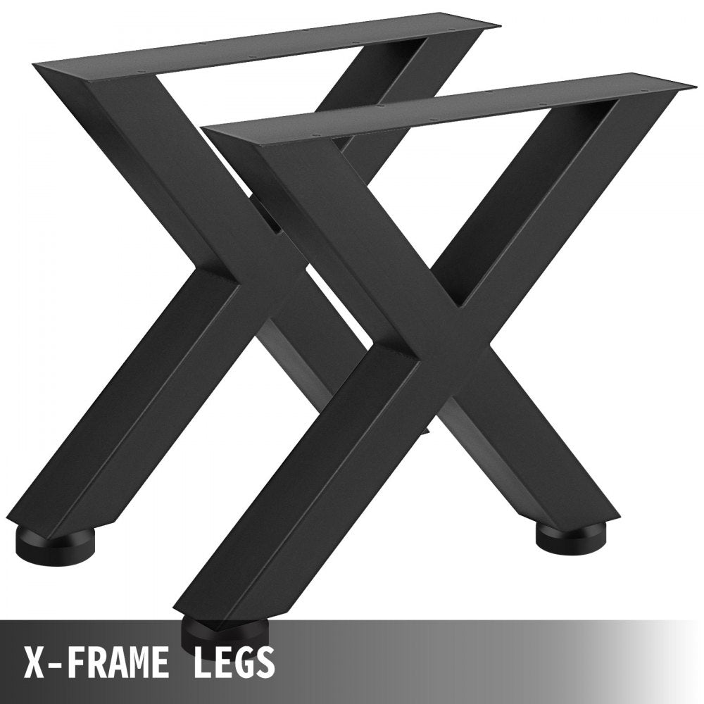 010249835998 - 31.1" Steel X-Frame Table Legs, 1000 kg Capacity