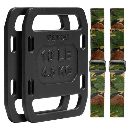 LY-10LBS - 10LB Cast Iron Ruck Plates with Secure Grip Handle