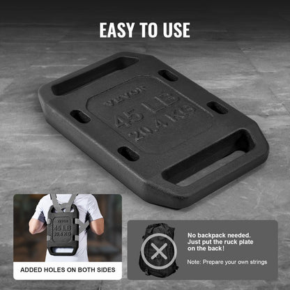 LY-45LBS - 45LB Cast Iron Ruck Plate for Effective Workouts