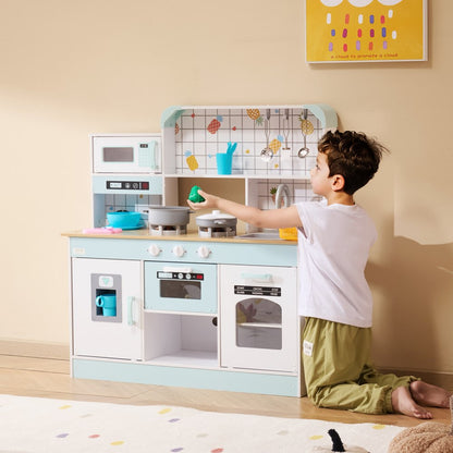 TLG81021 - VEVOR Kids Wooden Kitchen Playset, 34.9" x 12.5" x 35.6"