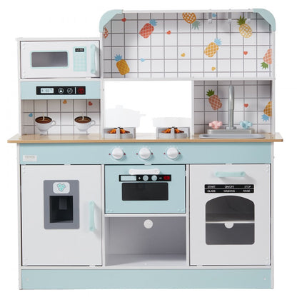 TLG81021 - VEVOR Kids Wooden Kitchen Playset, 34.9" x 12.5" x 35.6"