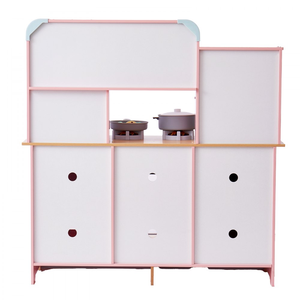 TLG81021 - VEVOR Kids Wooden Kitchen Playset with 24 Accessories