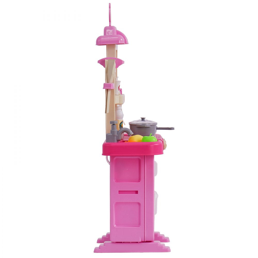 1234-8F - VEVOR Kids Compact Kitchen Playset with Realistic Sounds and Lights