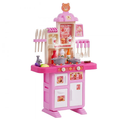 1234-8F - VEVOR Kids Compact Kitchen Playset with Realistic Sounds and Lights