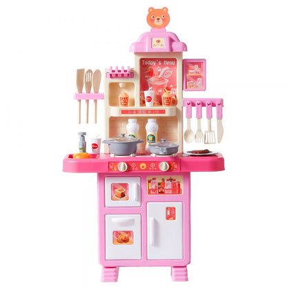 1234-8F - VEVOR Kids Compact Kitchen Playset with Realistic Sounds and Lights