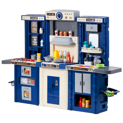 1234-7D - VEVOR Kids Cooking Playset - 50.4" Spacious Pretend Kitchen