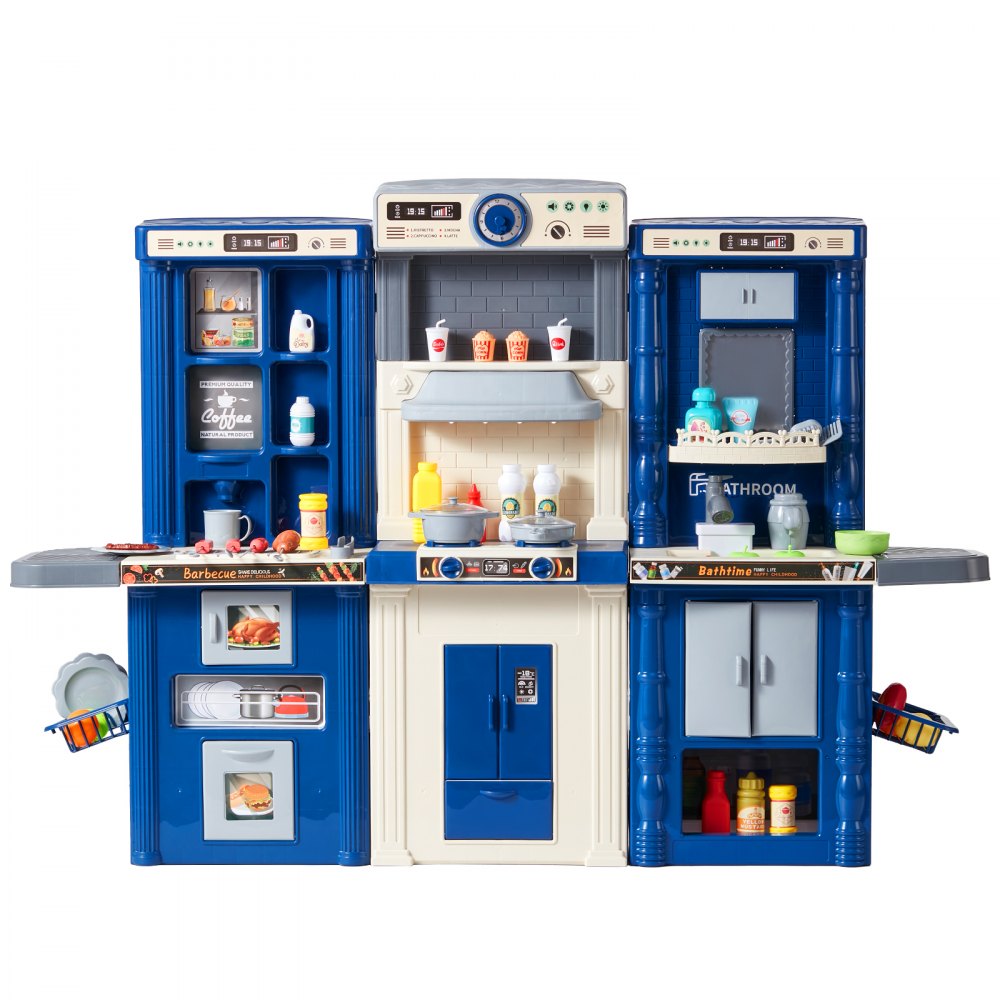 1234-7D - VEVOR Kids Cooking Playset - 50.4" Spacious Pretend Kitchen