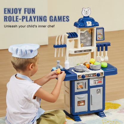 1234-8D - Compact VEVOR Kids Kitchen Set with Lights & Sounds - 18.5 x 9.4 in