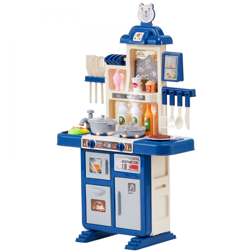 1234-8D - Compact VEVOR Kids Kitchen Set with Lights & Sounds - 18.5 x 9.4 in