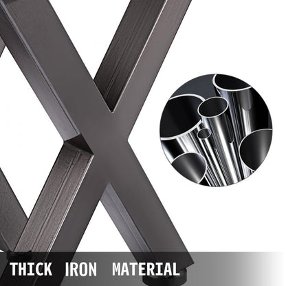 010965821012 - Heavy-Duty 28'' Iron Table Legs with Pre-Drilled Holes