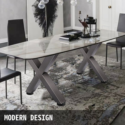 010965821012 - Heavy-Duty 28'' Iron Table Legs with Pre-Drilled Holes