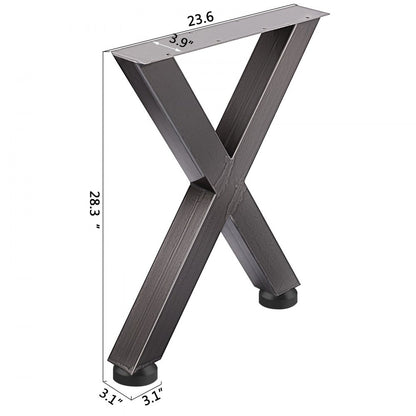 010965821012 - Heavy-Duty 28'' Iron Table Legs with Pre-Drilled Holes