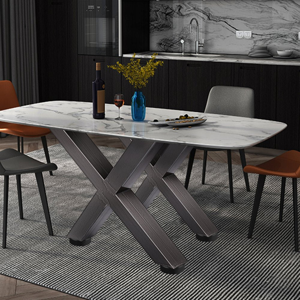 010965821012 - Heavy-Duty 28'' Iron Table Legs with Pre-Drilled Holes