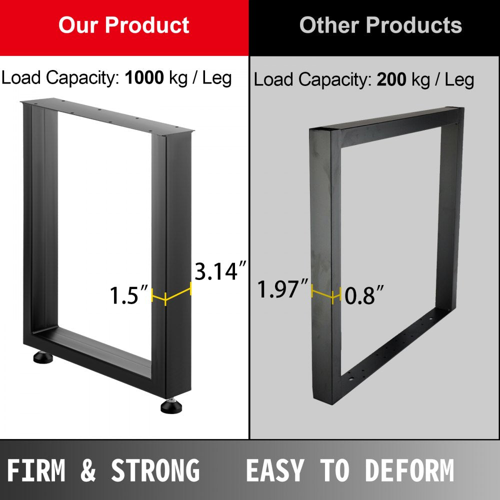 010841032560 - Durable Steel Table Legs 28" High for Heavy Support