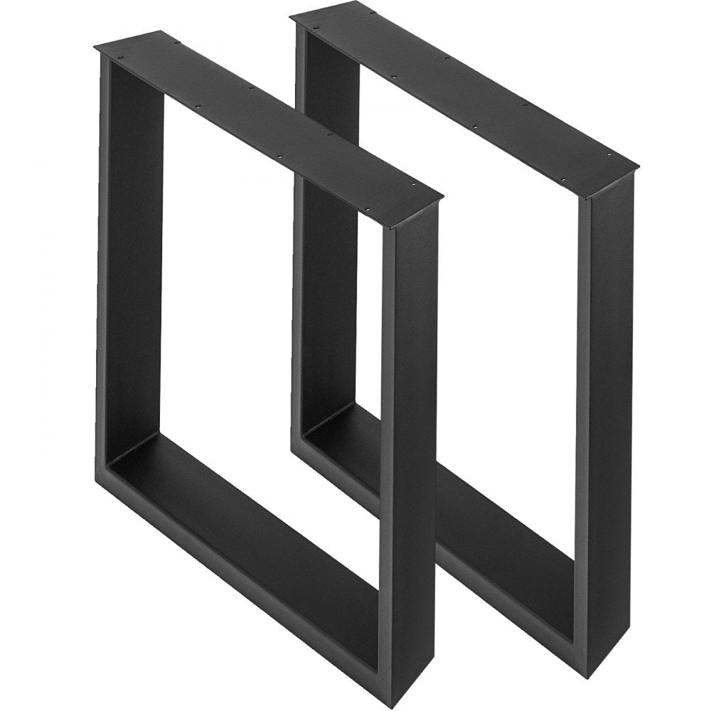 010906440223 - Modern Black Steel Table Legs Set, 28.3” x 27.6” x 3.15”
