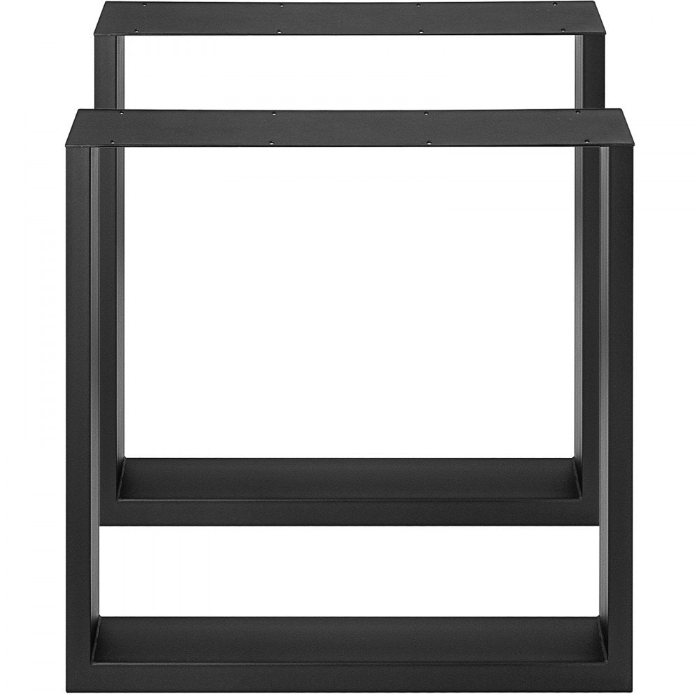 010906440223 - Modern Black Steel Table Legs Set, 28.3” x 27.6” x 3.15”