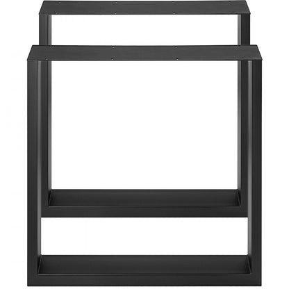 010906440223 - Modern Black Steel Table Legs Set, 28.3” x 27.6” x 3.15”