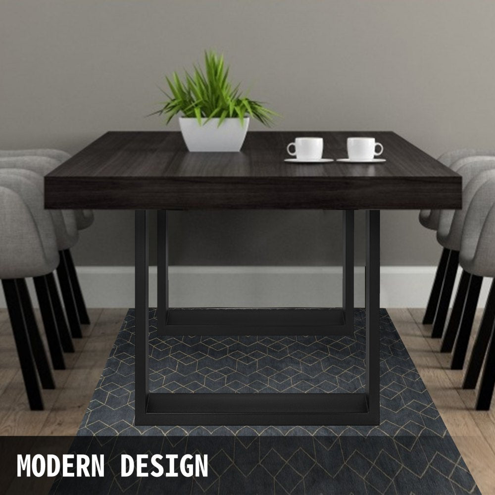 010906440223 - Modern Black Steel Table Legs Set, 28.3” x 27.6” x 3.15”