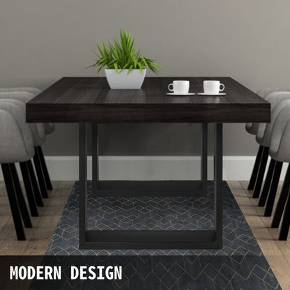 010906440223 - Modern Black Steel Table Legs Set, 28.3” x 27.6” x 3.15”