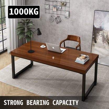 010178680615 - Heavy-Duty Black Metal Table Legs, 31.5” Square Design