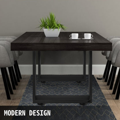 010178680615 - Heavy-Duty Black Metal Table Legs, 31.5” Square Design