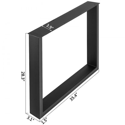 010970564575 - Durable Steel Table Legs, 28" Height, 35" Width, 1000kg Capacity