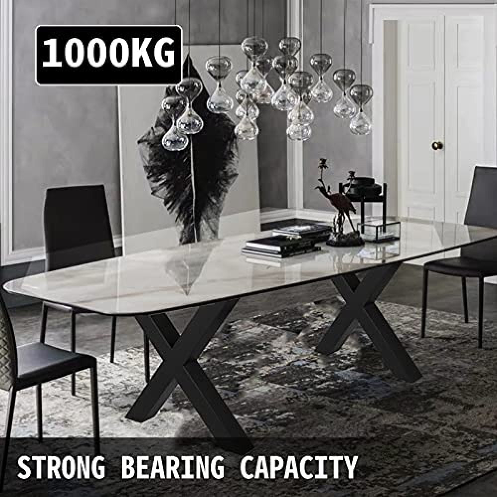 010961466653 - 28.3" X-Frame Steel Table Legs for Heavy-Duty Support