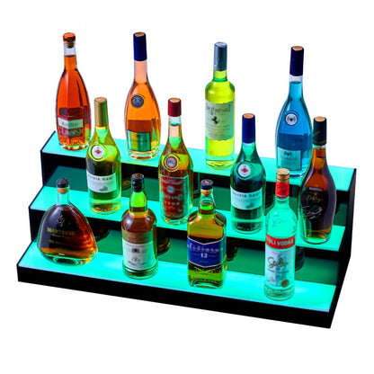 3 Layers 30 Inches - LED Acrylic Liquor Shelf with Remote & App Control