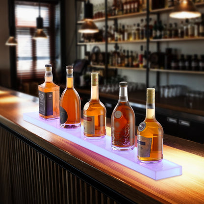 ok-1-40 - LED Lighted 40" Acrylic Bar Shelf with App Control