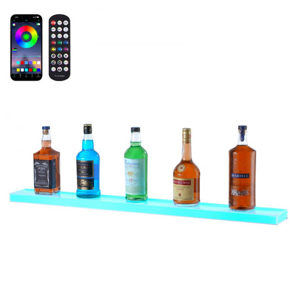 ok-1-40 - LED Lighted 40" Acrylic Bar Shelf with App Control