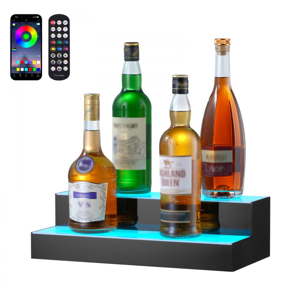 ok-2-16 - 16" LED Liquor Display Shelf with App & Remote Control