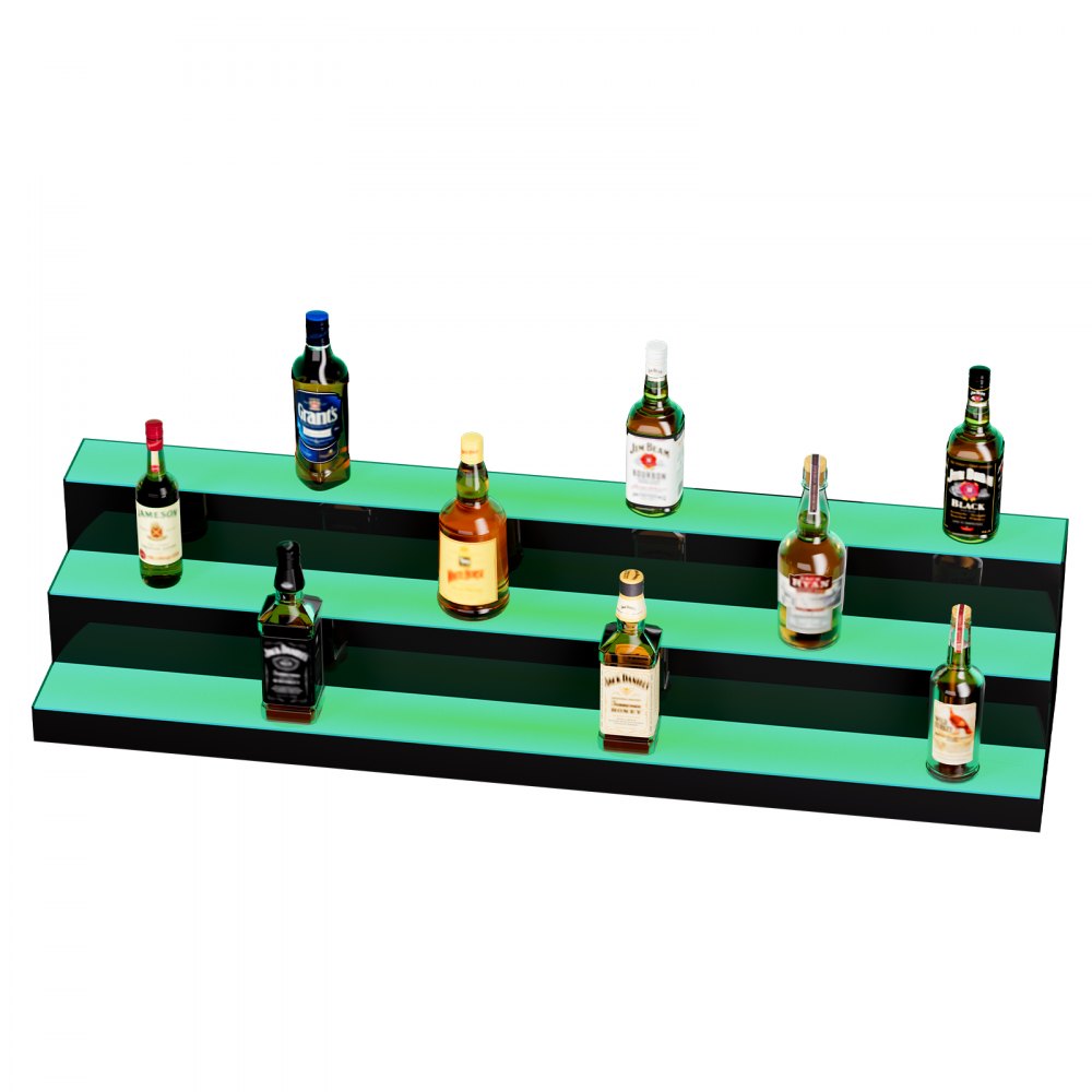 ok-3-48 - LED Lighted Liquor Shelf with Remote & App Control
