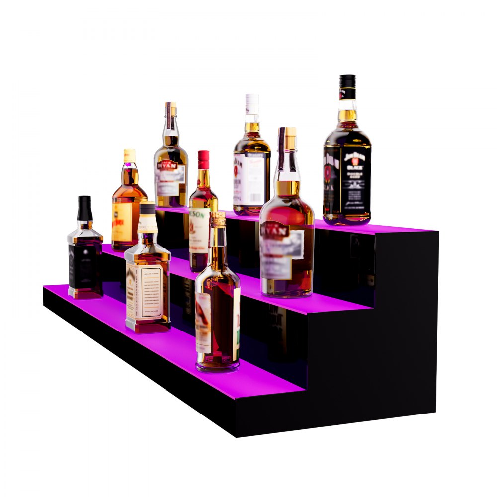 ok-3-48 - LED Lighted Liquor Shelf with Remote & App Control