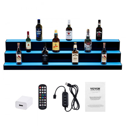 ok-3-48 - LED Lighted Liquor Shelf with Remote & App Control