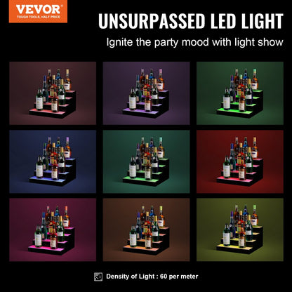 ok-4-16 - 16" LED Liquor Bottle Display Shelf with App Control