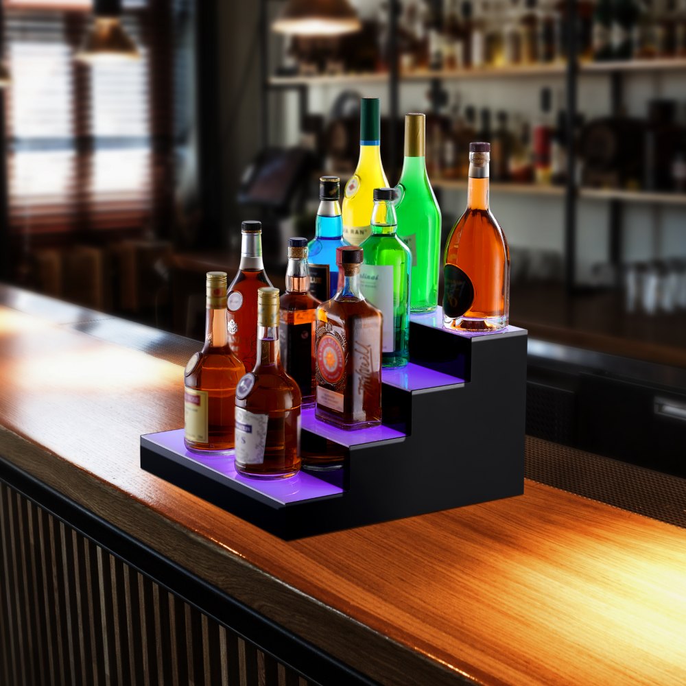 ok-4-16 - 16" LED Liquor Bottle Display Shelf with App Control