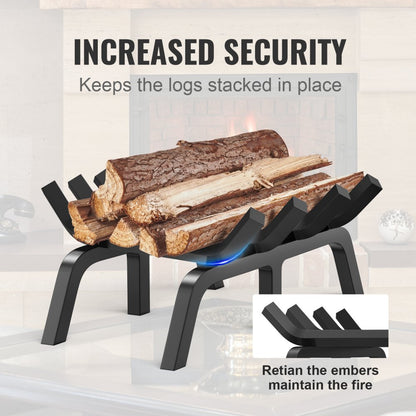 H230-A - 18" Heavy-Duty Steel Log Grate with 6 Support Legs