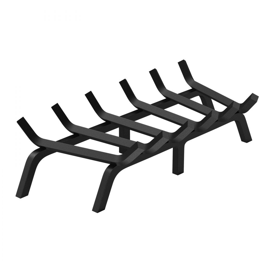 H230-E - 27" Heavy-Duty Steel Fireplace Log Grate with 6 Legs