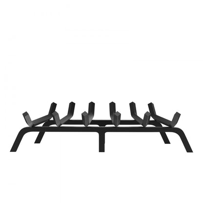 H230-E - 27" Heavy-Duty Steel Fireplace Log Grate with 6 Legs