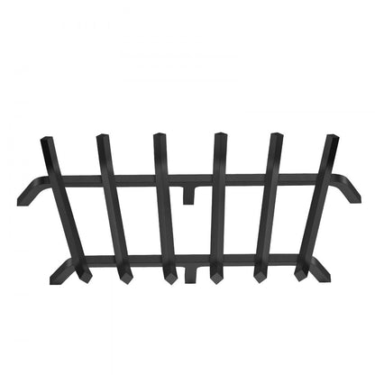 H230-E - 27" Heavy-Duty Steel Fireplace Log Grate with 6 Legs