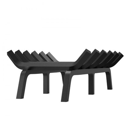 H230-E - 27" Heavy-Duty Steel Fireplace Log Grate with 6 Legs